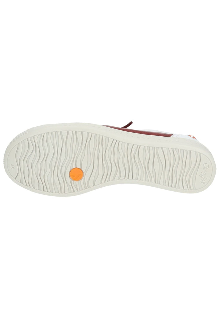 softinos Sneaker Leder Rot/Weiß