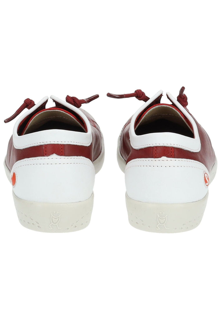 softinos Sneaker Leder Rot/Weiß