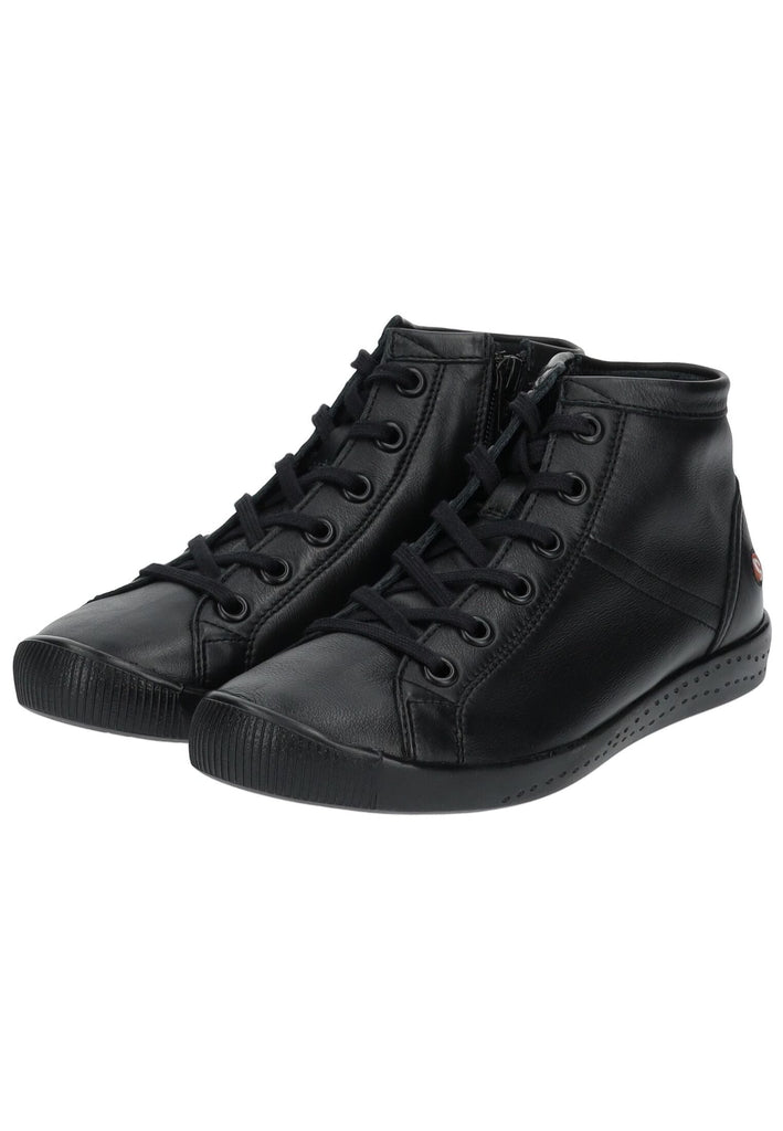 softinos Sneaker Leder Schwarz