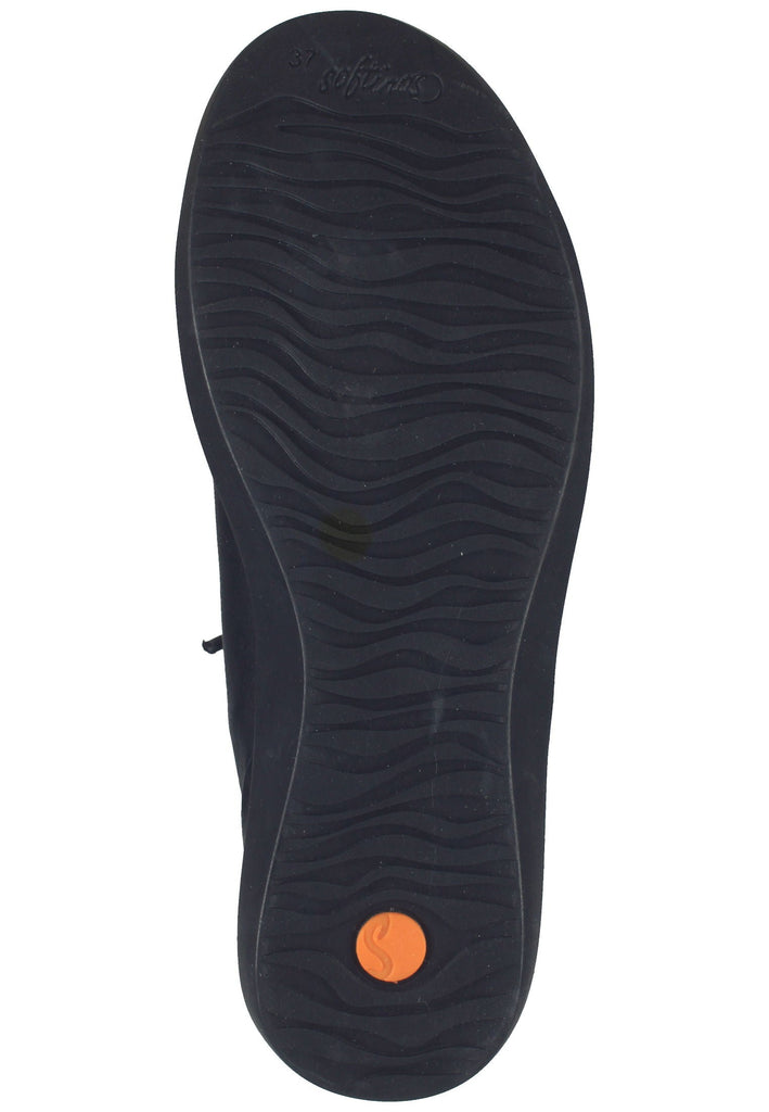 softinos Sneaker Leder Schwarz