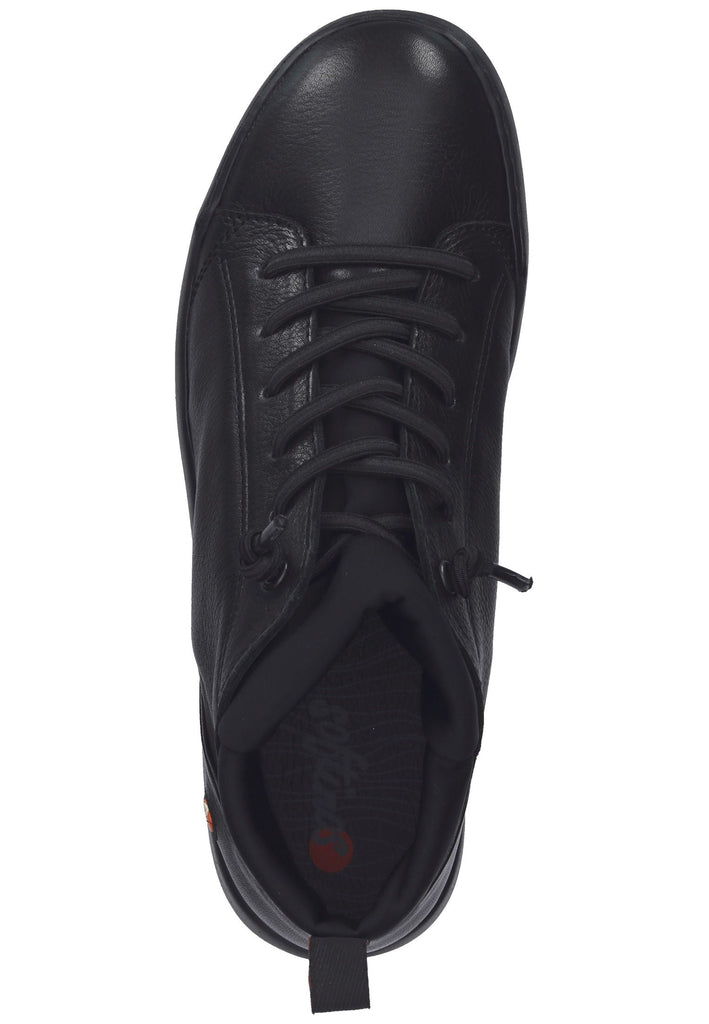 softinos Sneaker Leder Schwarz