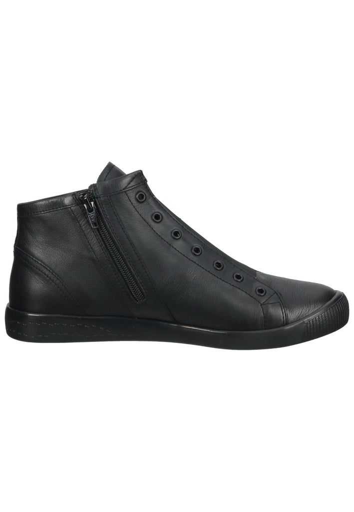 softinos Sneaker Leder Schwarz