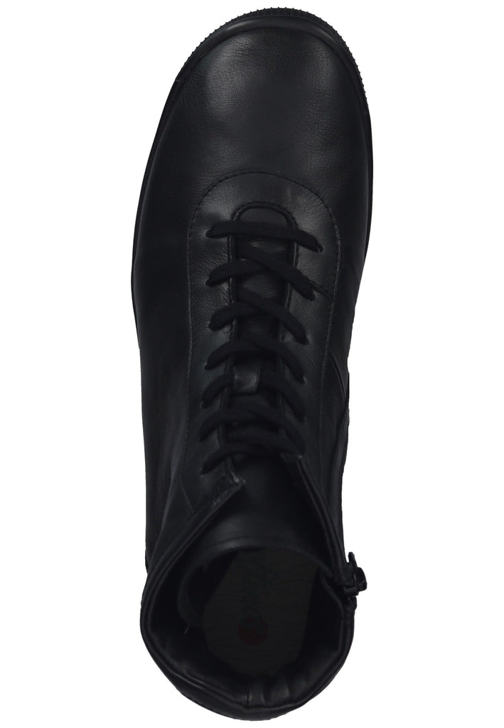 softinos Sneaker Leder Schwarz