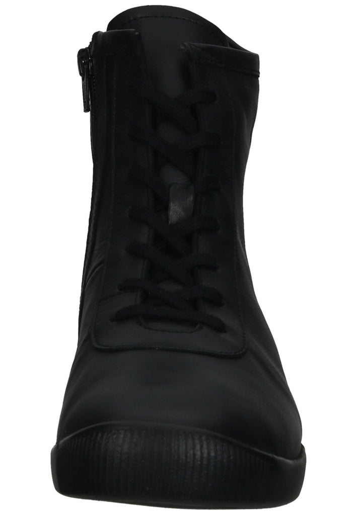 softinos Sneaker Leder Schwarz