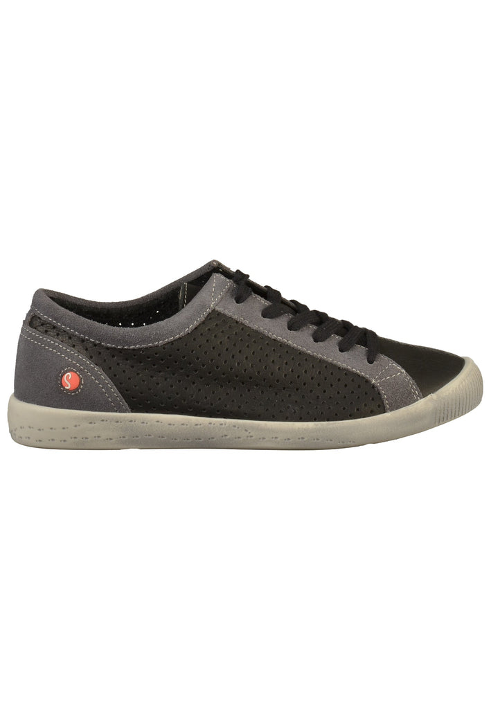 softinos Sneaker Leder Schwarz