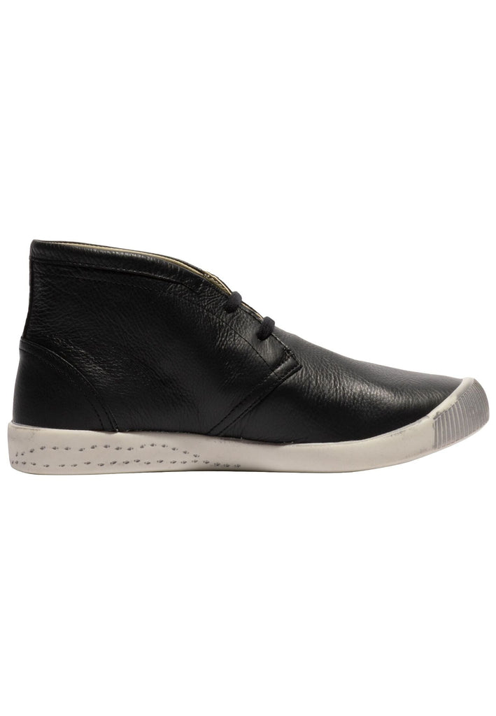softinos Sneaker Leder Schwarz