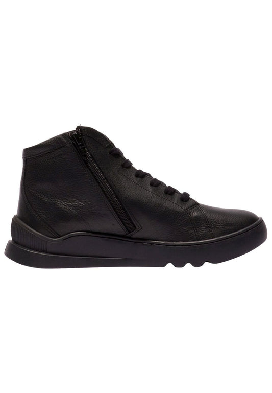 softinos Sneaker Leder Schwarz