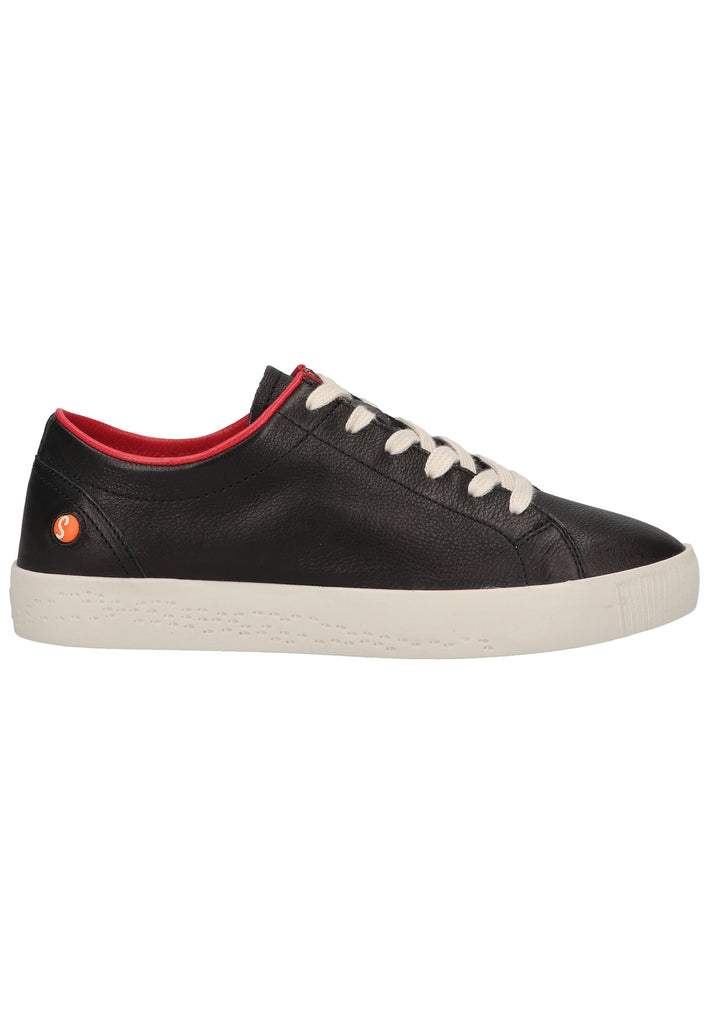 softinos Sneaker Leder Schwarz/Rot
