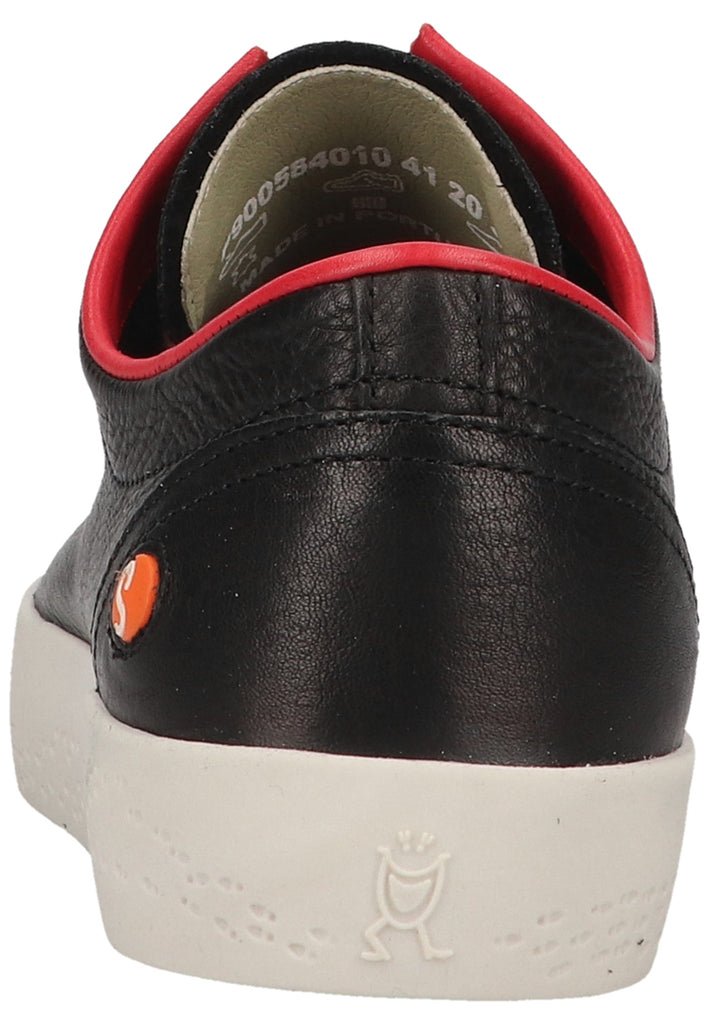 softinos Sneaker Leder Schwarz/Rot