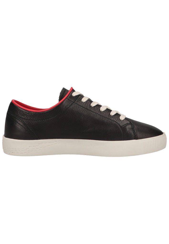 softinos Sneaker Leder Schwarz/Rot