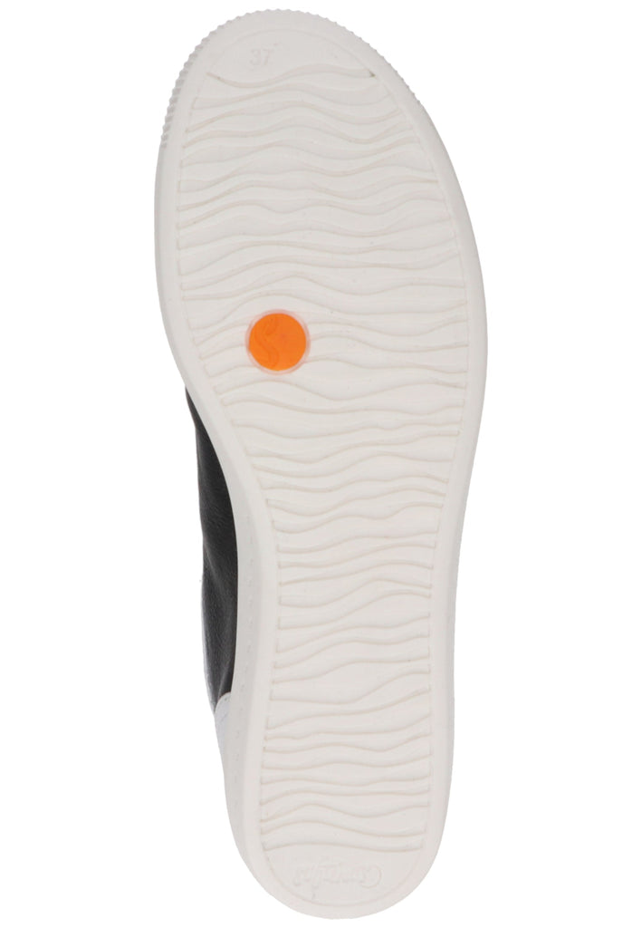 softinos Sneaker Leder Schwarz/Weiß