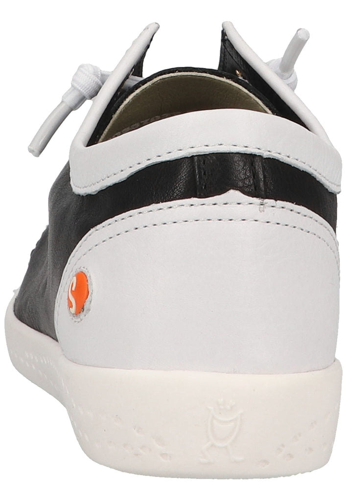 softinos Sneaker Leder Schwarz/Weiß