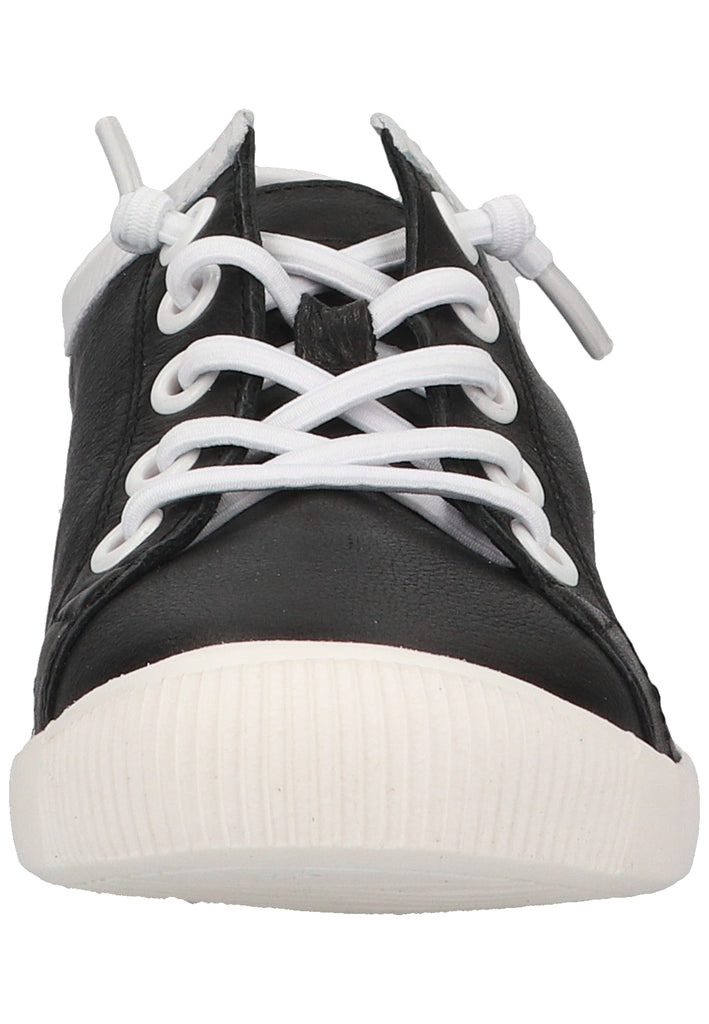 softinos Sneaker Leder Schwarz/Weiß