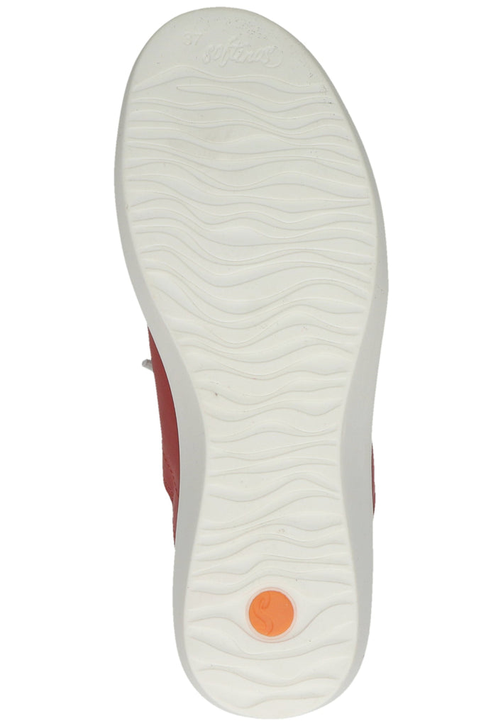 softinos Sneaker Leder/Textil Rot
