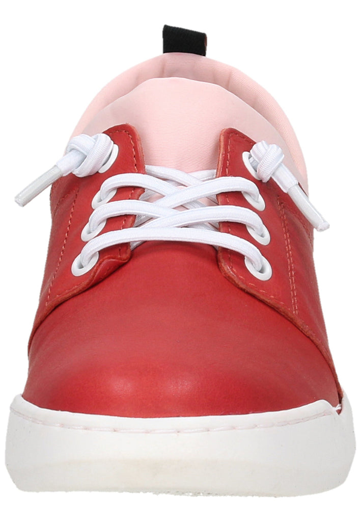 softinos Sneaker Leder/Textil Rot