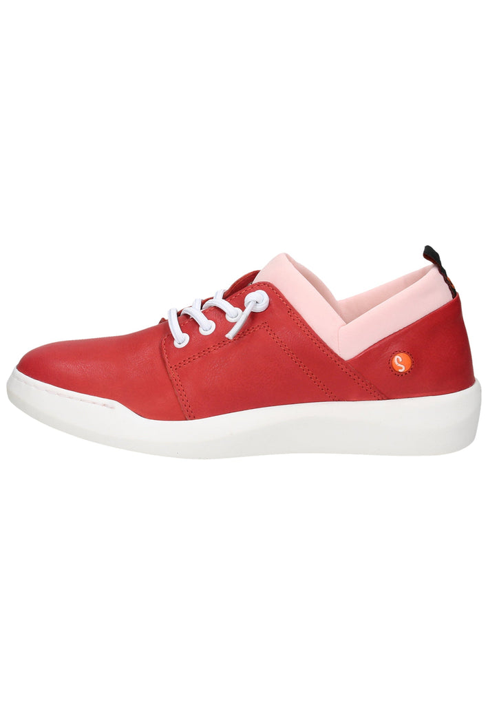 softinos Sneaker Leder/Textil Rot