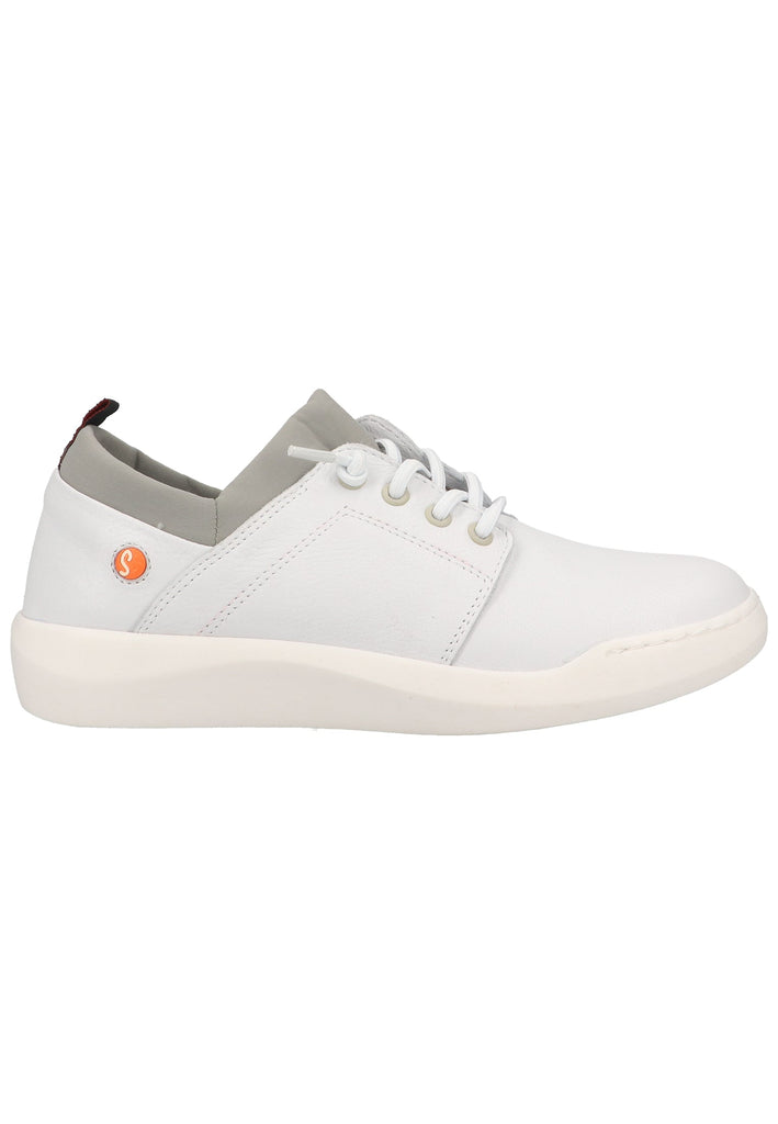 softinos Sneaker Leder/Textil Weiß/Grau