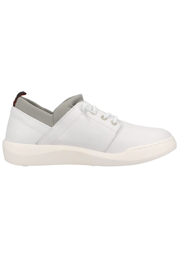 softinos Sneaker Leder/Textil Weiß/Grau