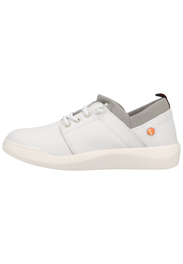 softinos Sneaker Leder/Textil Weiß/Grau