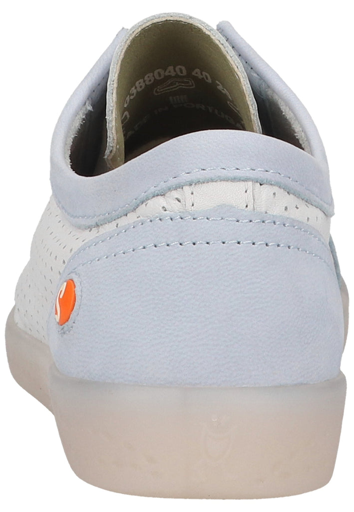 softinos Sneaker Leder Weiß/Blau
