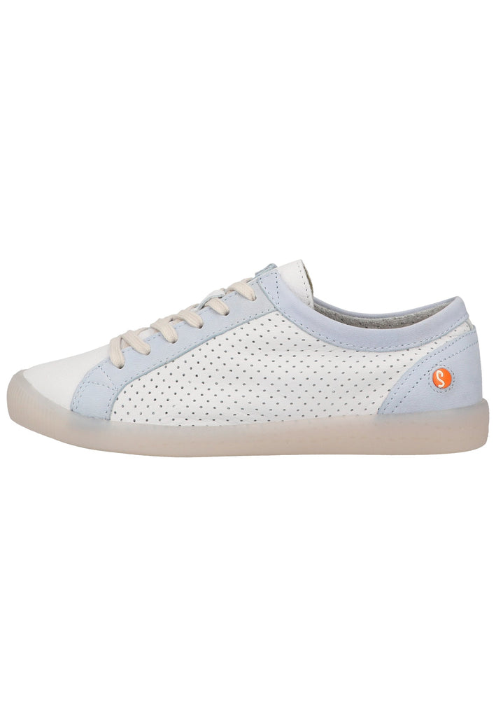softinos Sneaker Leder Weiß/Blau
