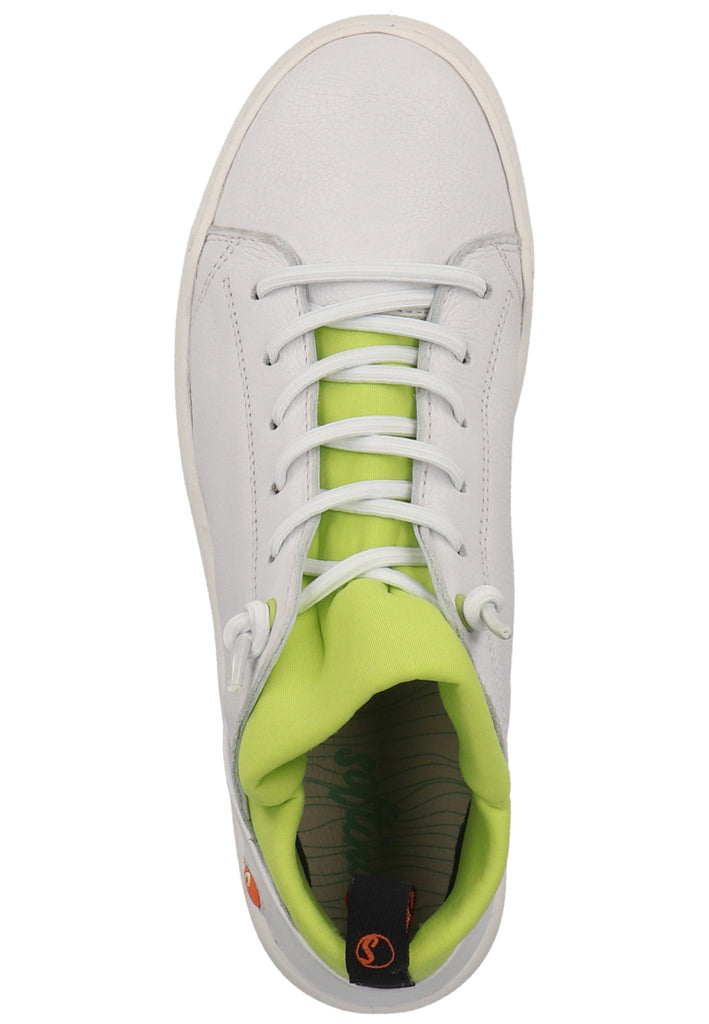 softinos Sneaker Leder Weiß/Gelb