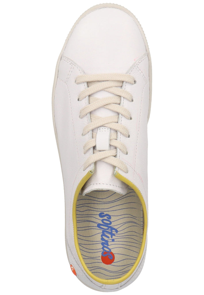 softinos Sneaker Leder Weiß/Gelb