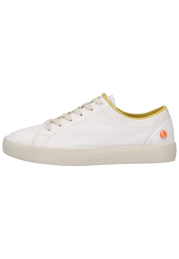 softinos Sneaker Leder Weiß/Gelb