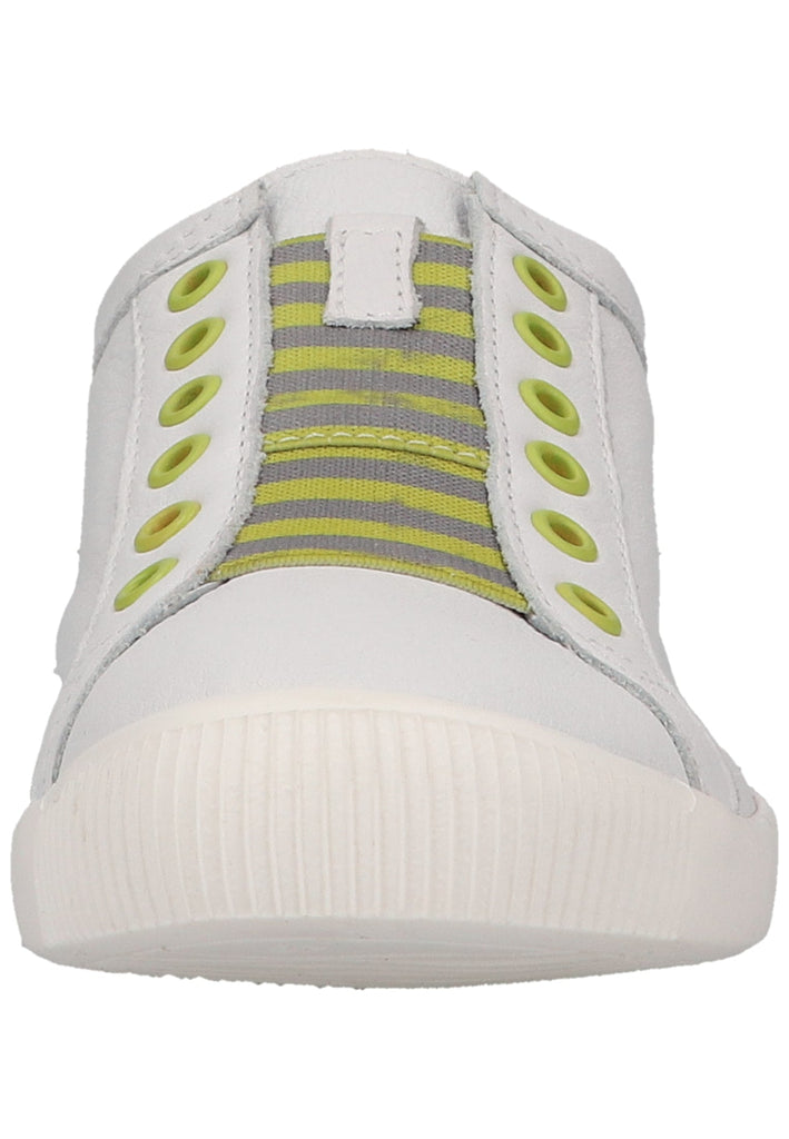 softinos Sneaker Leder Weiß/Gelb