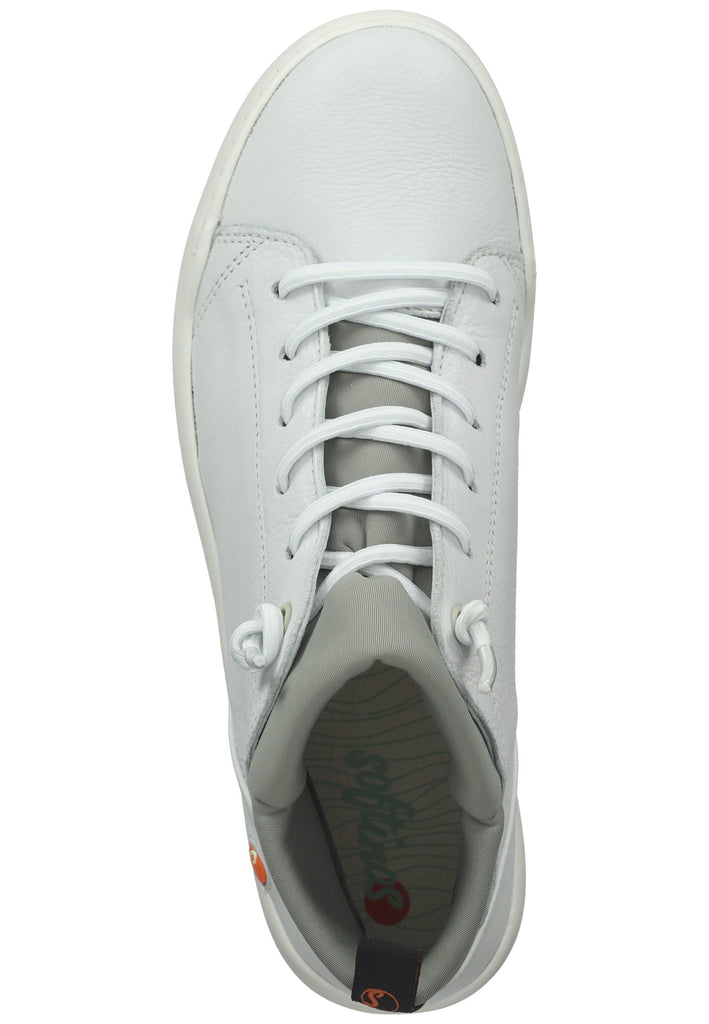 softinos Sneaker Leder Weiß/Grau