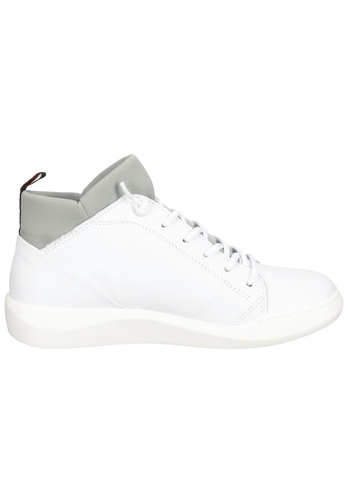 softinos Sneaker Leder Weiß/Grau
