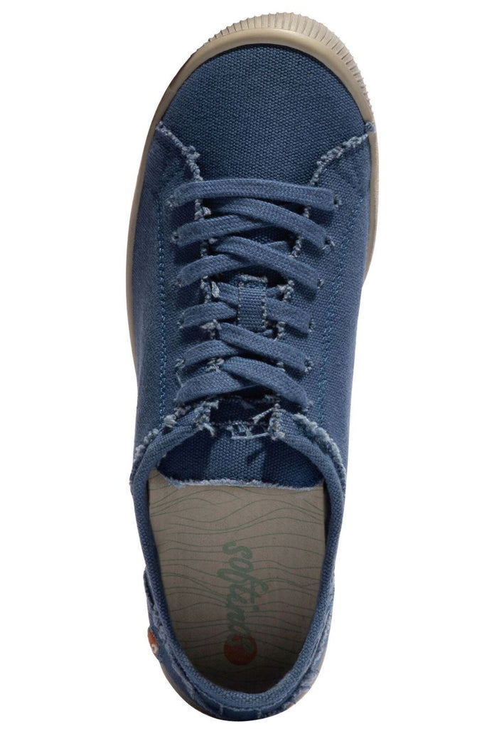softinos Sneaker Lederimitat/Textil Blau
