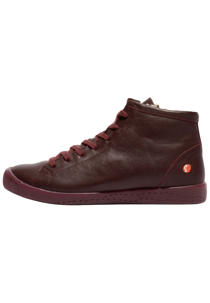 Sneaker softinos Sneaker Leder Dunkelrot Warmfutter