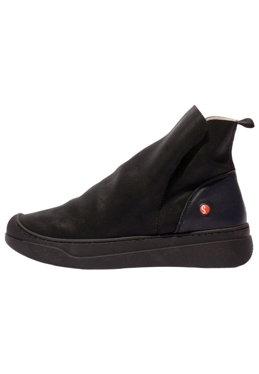 softinos Sneaker Textil Schwarz Warmfutter