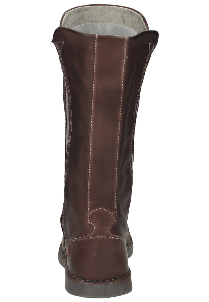 softinos Stiefel Leder Dunkelbraun