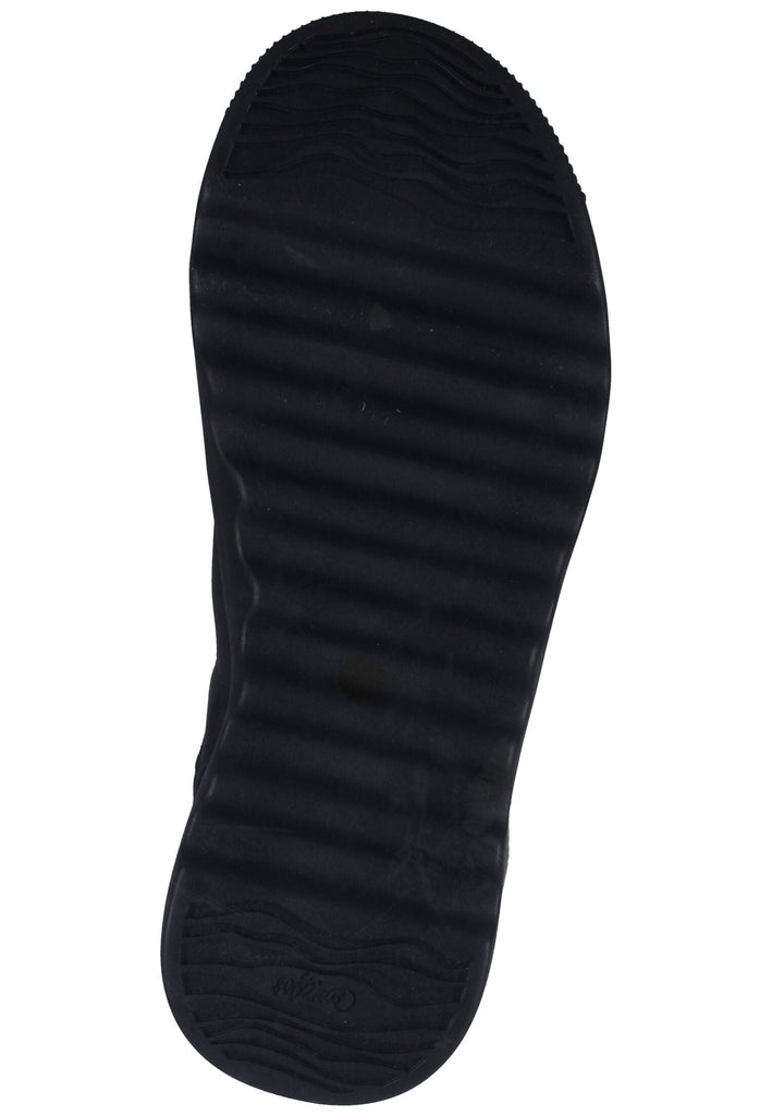 softinos Stiefel Leder/Textil Schwarz/Braun