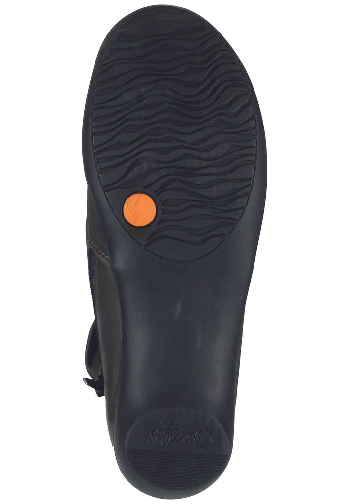 softinos Stiefelette Leder Army