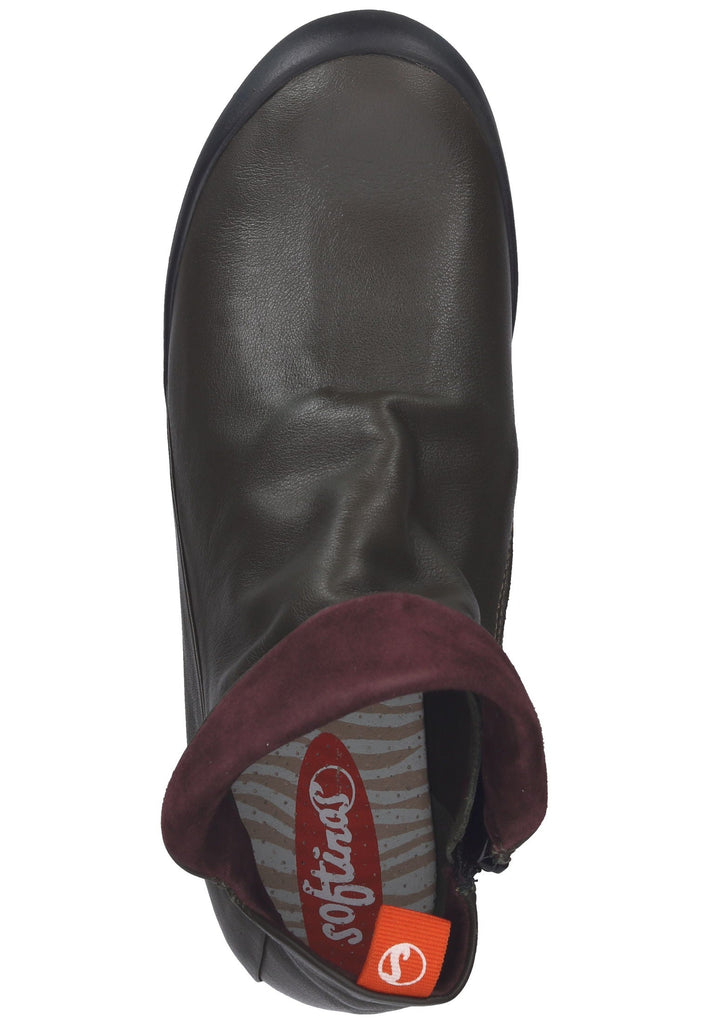 softinos Stiefelette Leder Army