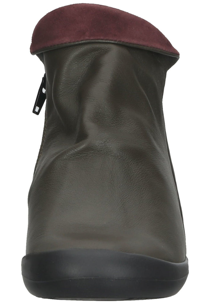 softinos Stiefelette Leder Army