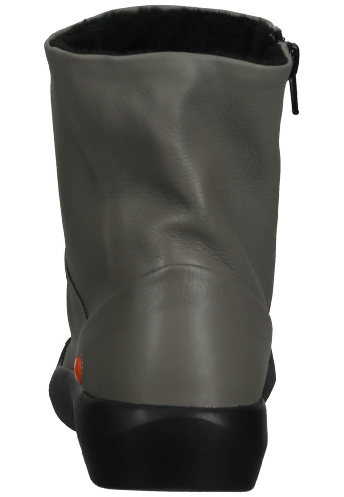 softinos Stiefelette Leder Grün Warmfutter