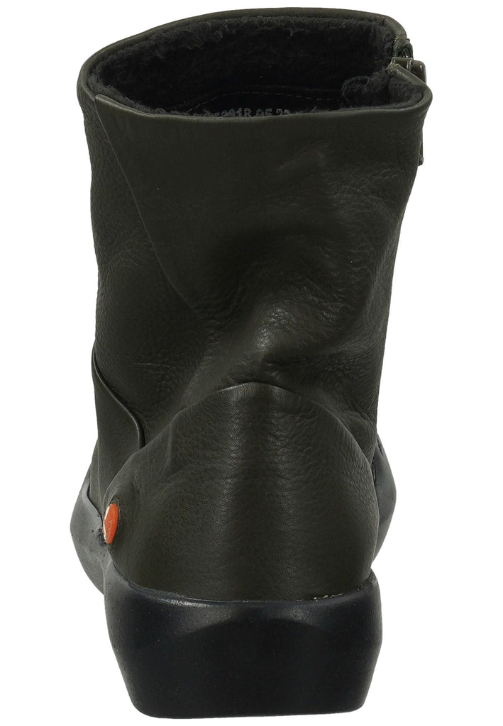 softinos Stiefelette Leder Military Warmfutter