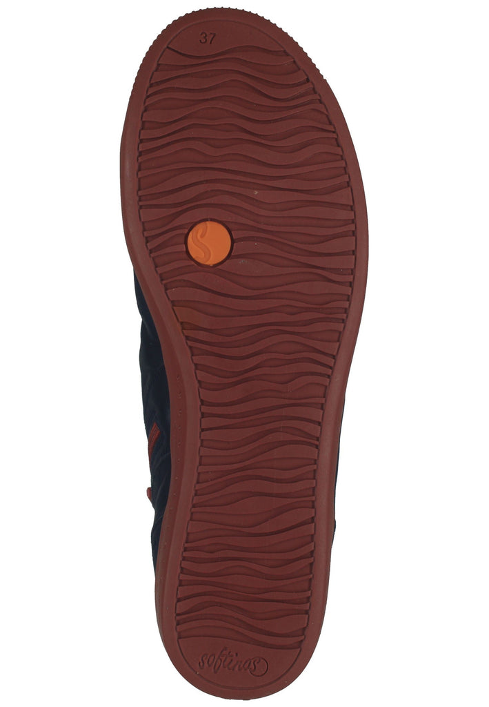 softinos Stiefelette Leder Navy Warmfutter