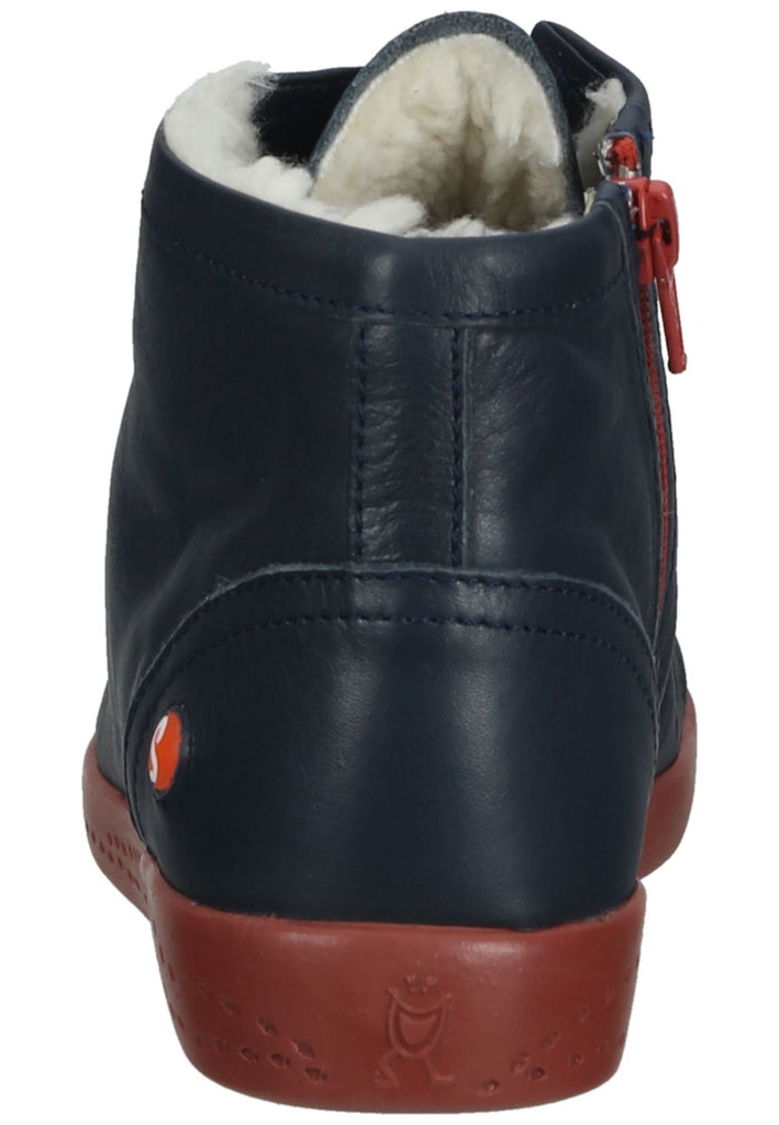 softinos Stiefelette Leder Navy Warmfutter