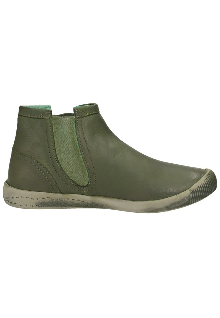 softinos Stiefelette Leder Oliv