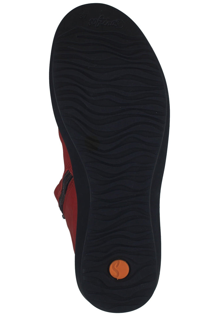 softinos Stiefelette Leder Rot