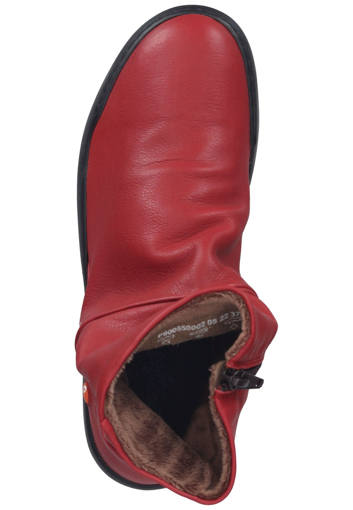 softinos Stiefelette Leder Rot
