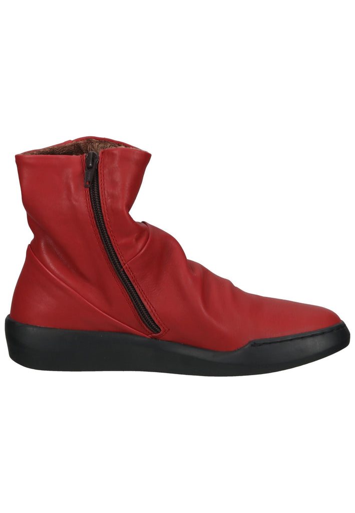 softinos Stiefelette Leder Rot