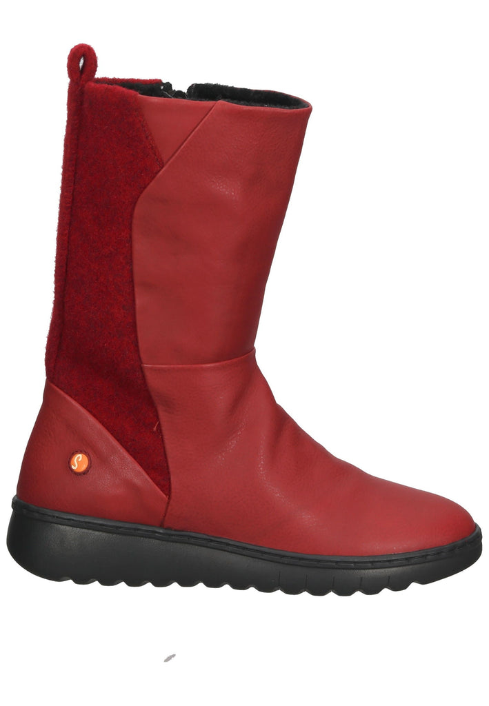 softinos Stiefelette Leder Rot