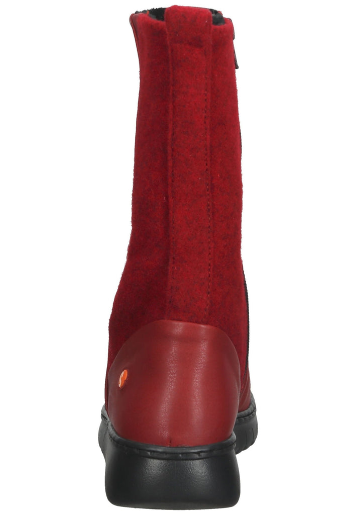 softinos Stiefelette Leder Rot