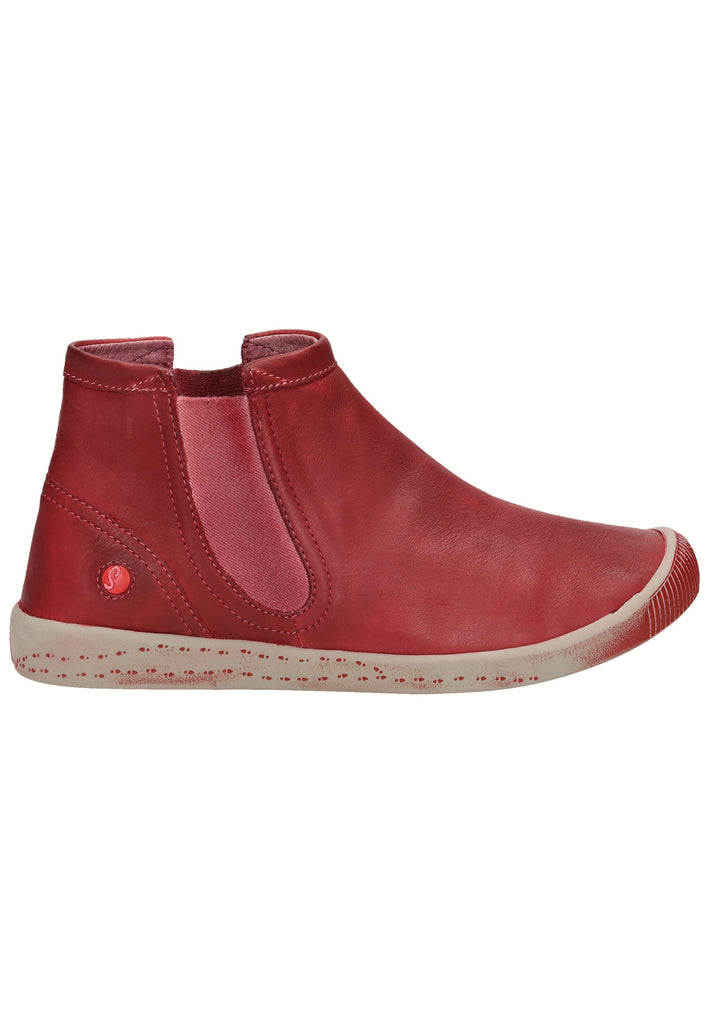 softinos Stiefelette Leder Rot